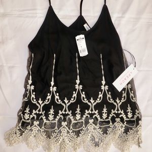 Black Lace tank top